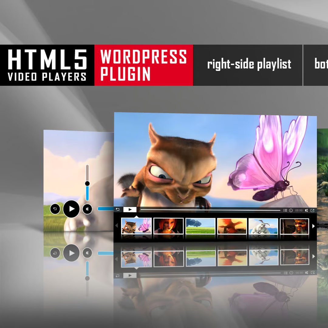 HTML5 Video Player With Playlist WordPress Plugin
