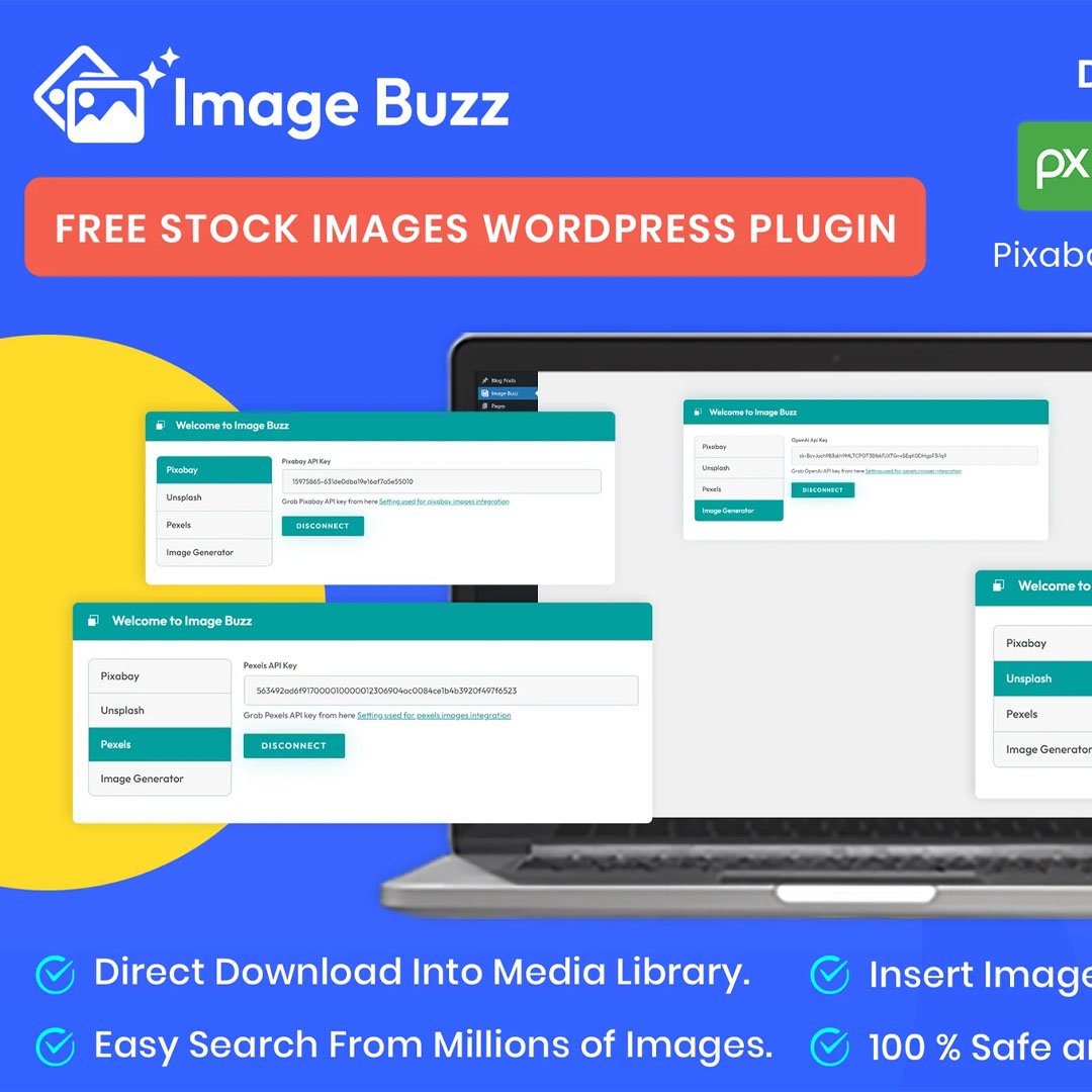 Image Buzz - Free Stock Images WordPress Plugin